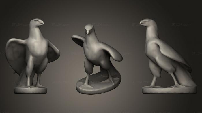 Bird figurines (Striding Eagle, STKB_0128) 3D models for cnc